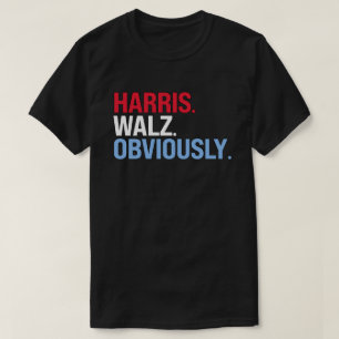 Camiseta Harris Walz obviamente