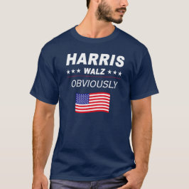 Camiseta Harris Walz Obviamente Eleição 2024