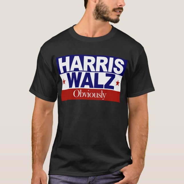 Camiseta Harris Walz Obviamente Harris 2024 Kamala Obviamen (Frente)