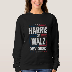 Camiseta Harris Walz Obviamente Harris Waltz 2024 Eleição