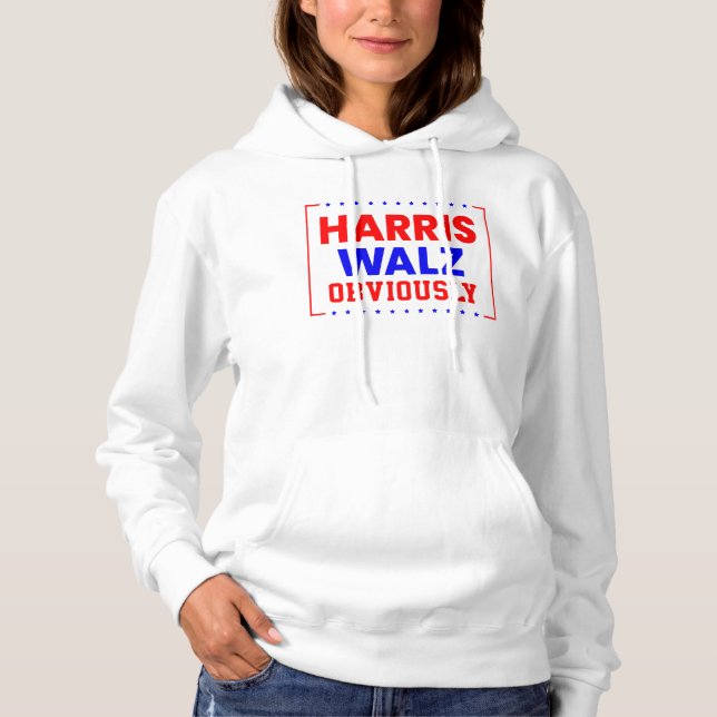 Camiseta Harris Walz Obviamente Kamala Harris para Presiden (Frente)