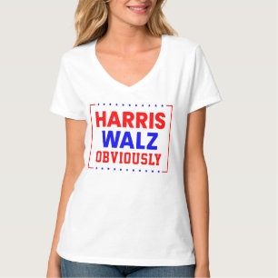 Camiseta Harris Walz Obviamente Kamala Harris para Presiden