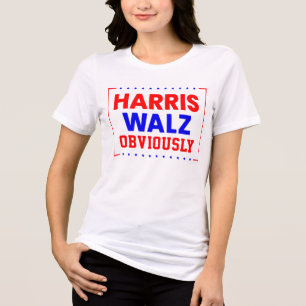 Camiseta Harris Walz Obviamente Kamala Harris para Presiden