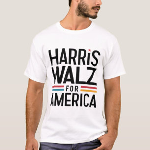 Camiseta harris walz para a américa