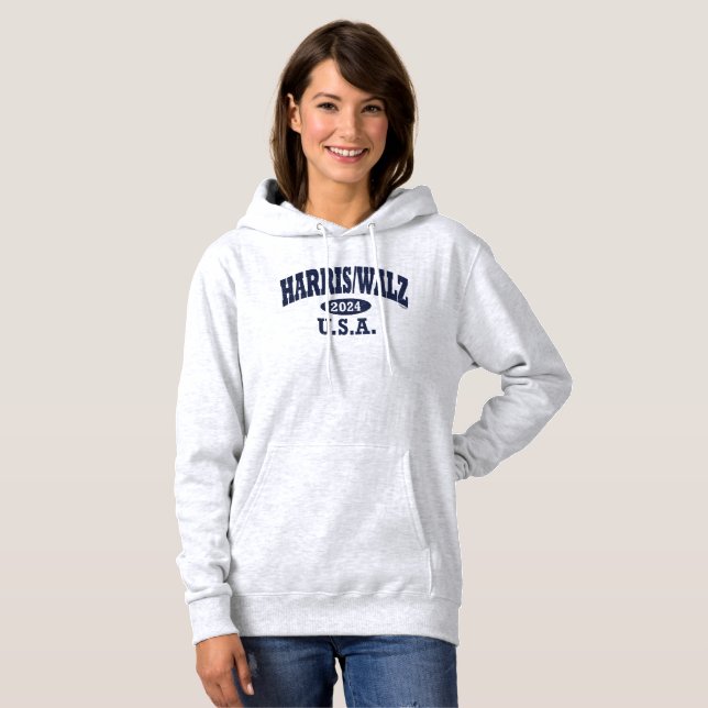 Camiseta Harris Walz PE Hoodie (Frente Completa)
