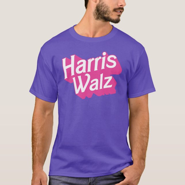 Camiseta Harris Walz Pink (Frente)
