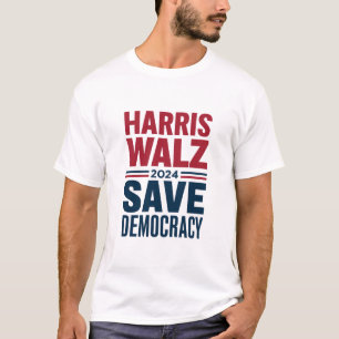 Camiseta Harris Walz Salvar Democracia