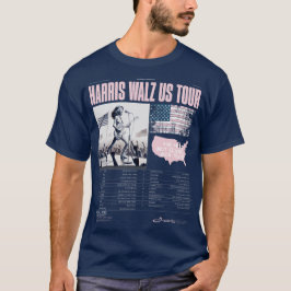 Camiseta Harris Walz US Tour Kamala ganha posse