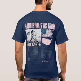 Camiseta Harris Walz US Tour Kamala ganha posse