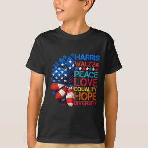 Camiseta Harris Wheimer 2024 Peace Love Equal Diver