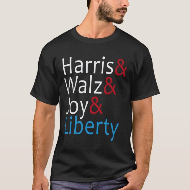 Camiseta Harris Wheimer Joy Liberdade Vote Kamala Harris Pr (Frente)