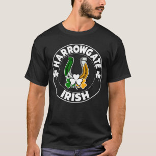 Camiseta Harrowgate Irlandês Ferradura e Trevos St Paddys
