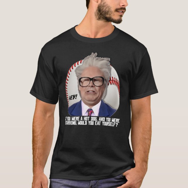 Camiseta HARRY CARAY Hot Dog funny (Frente)