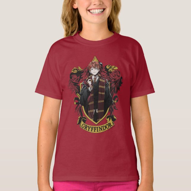 Camiseta HARRY POTTER™ | Anime Brasão de Armas da Casa do R (Frente)