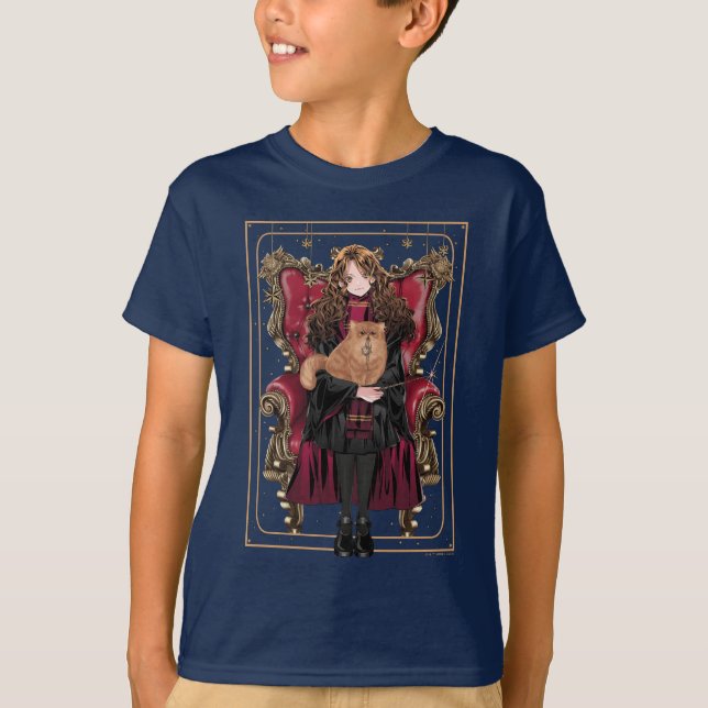 Camiseta HARRY POTTER™ | Anime Hermione Granger Sentado (Frente)