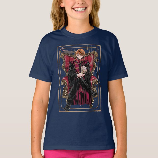 Camiseta HARRY POTTER™ | Anime Ron Weasley Seated (Frente)