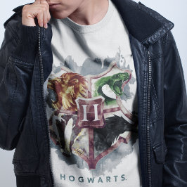 Camiseta Harry Potter | Brasão de HOGWARTS™ Aquarela