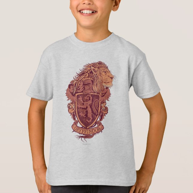 Camiseta Harry Potter | Brasão do Leão da Gryffindor (Frente)