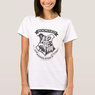 Camiseta Harry Potter   Brasão Retro de Hogwarts