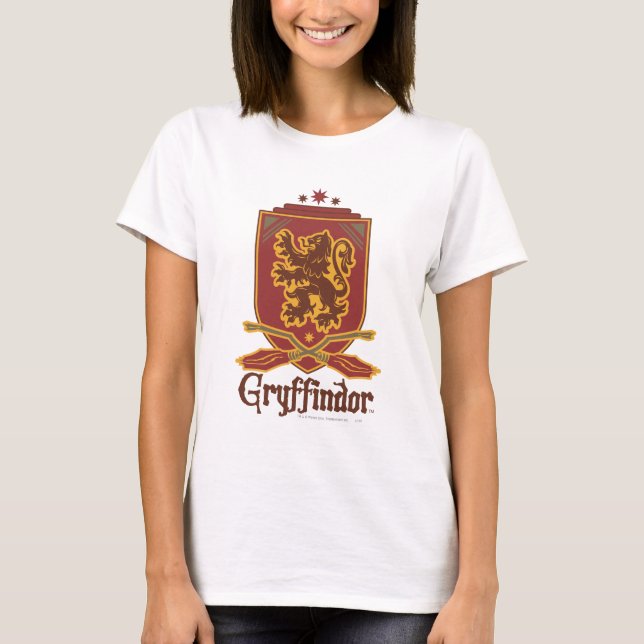 Camiseta Harry Potter | Crachá Gryffindor QUIDDITCH™ (Frente)