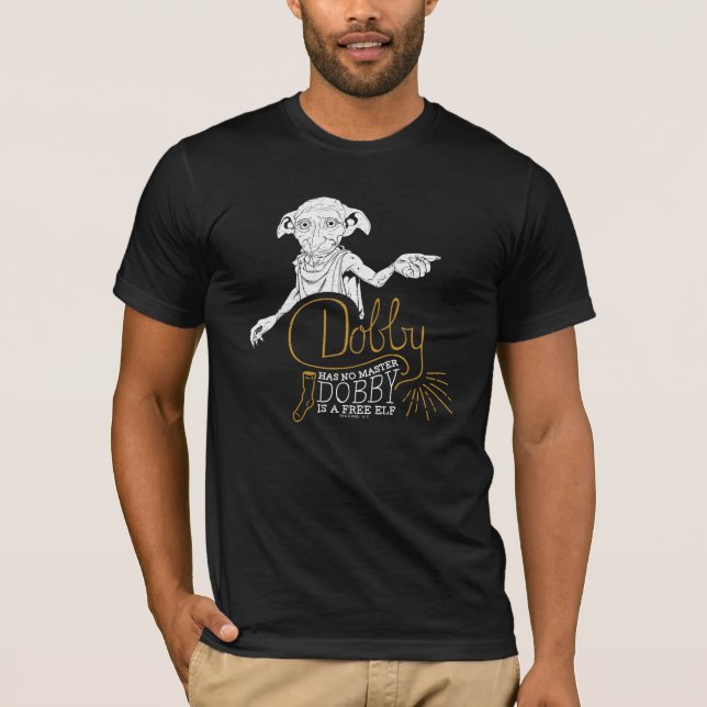 Camiseta Harry Potter| Dobby Não Tem Mestre (Frente)
