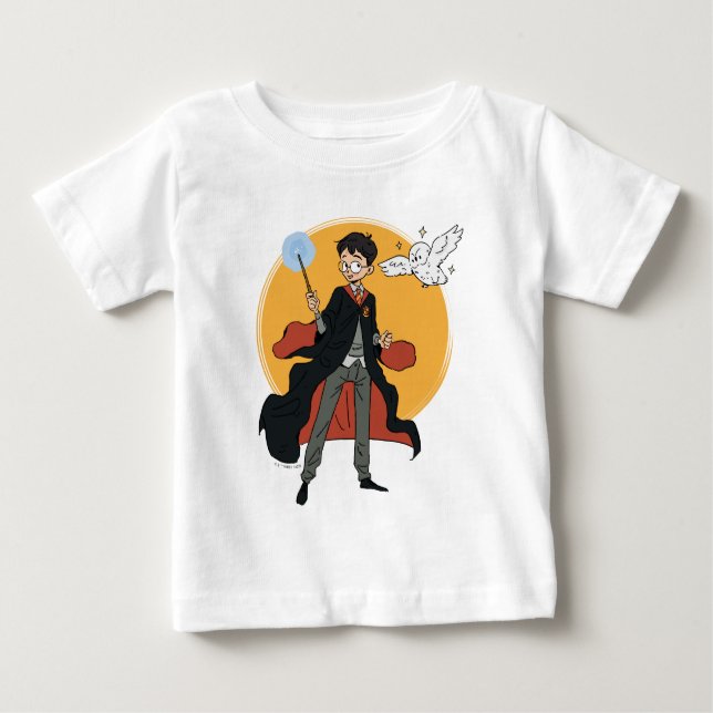 Camiseta HARRY POTTER™ e Hedwig Ilustração (Frente)
