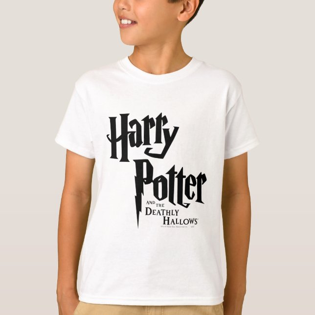 Camiseta Harry Potter e o logotipo 2 da "Deathly Hallow" (Frente)