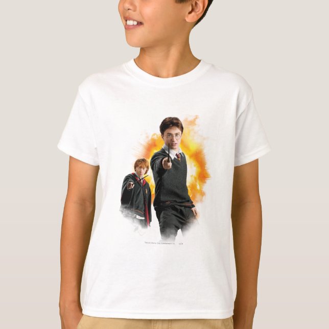 Camiseta Harry Potter e Ron Weasely (Frente)