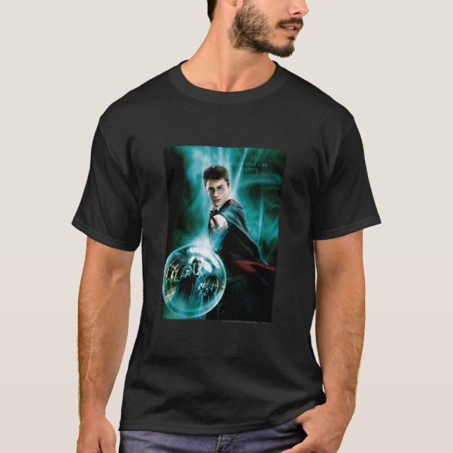Camiseta Harry Potter e Voldemort apenas um pode sobreviver (Frente)