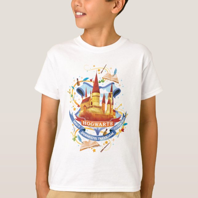 Camiseta Harry Potter | Encantador Castelo HOGWARTS™ (Frente)
