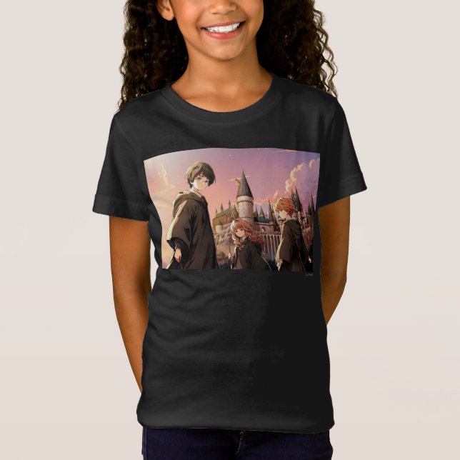 Camiseta HARRY POTTER™ Hermione & Ron HOGWARTS™ Cena de Ani (Frente)