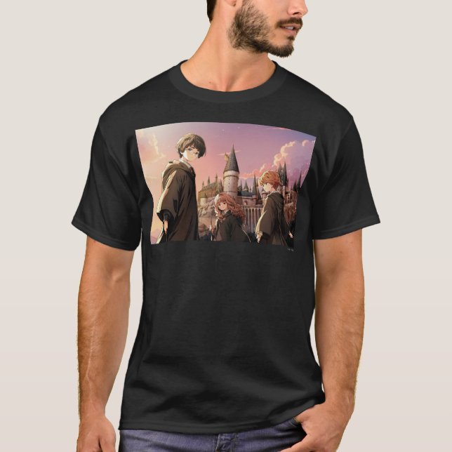 Camiseta HARRY POTTER™ Hermione & Ron HOGWARTS™ Cena do Ani (Frente)