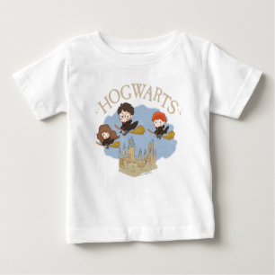 Camiseta HARRY POTTER™, Hermione & Ron sobrevoam HOGWARTS™