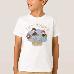 Camiseta HARRY POTTER™, Hermione & Ron sobrevoam HOGWARTS™