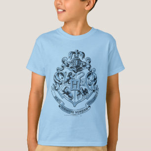 Camiseta Harry Potter Hogwarts Crest - Blue