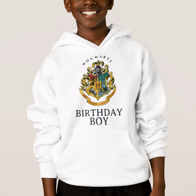 Camiseta Harry Potter | Hogwarts - Garoto de Aniversário (Frente)