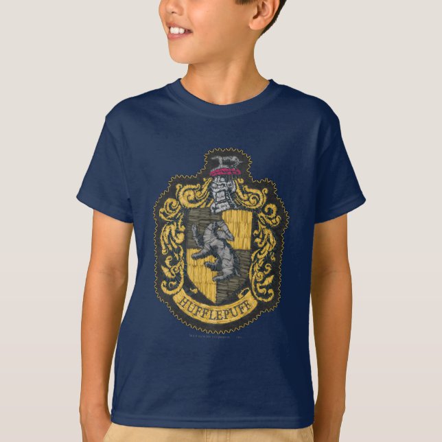 Camiseta Harry Potter | Hufflepuff Crest Patch (Frente)