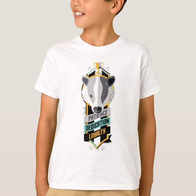 Camiseta Harry Potter| HUFFLEPUFF™ House Traits Sigil (Frente)