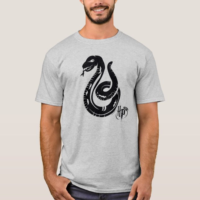 Camiseta Harry Potter | Ícone Cobra de Slytherina (Frente)