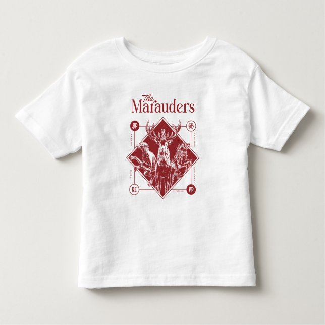 Camiseta HARRY POTTER™ O Gráfico Marauders Animagus (Frente)
