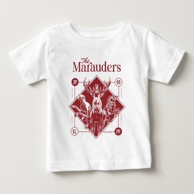 Camiseta HARRY POTTER™ O Gráfico Marauders Animagus (Frente)