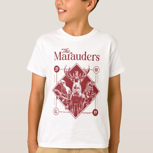 Camiseta HARRY POTTER™ Os Animagos dos Malfeitores História (Frente)