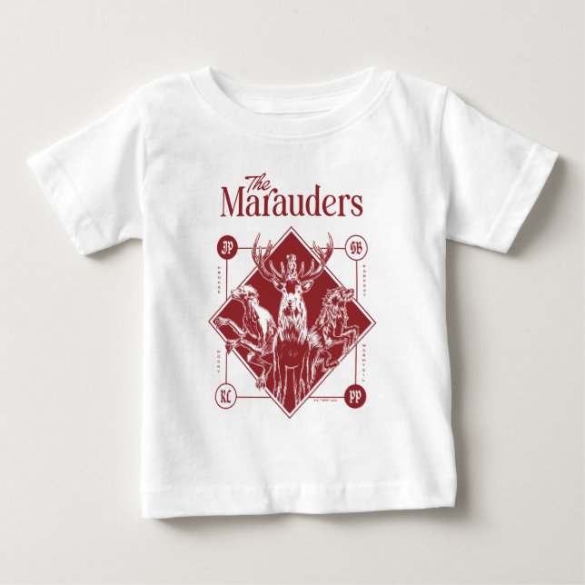 Camiseta HARRY POTTER™ Os Marauders Animagus Gráfico (Frente)
