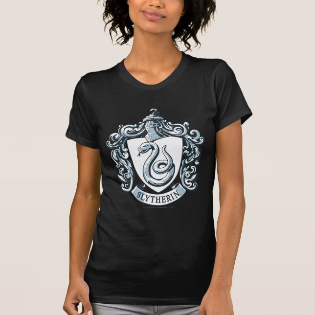 Camiseta Harry Potter | Paixão De Slytherina - Azul De Gelo (Frente)