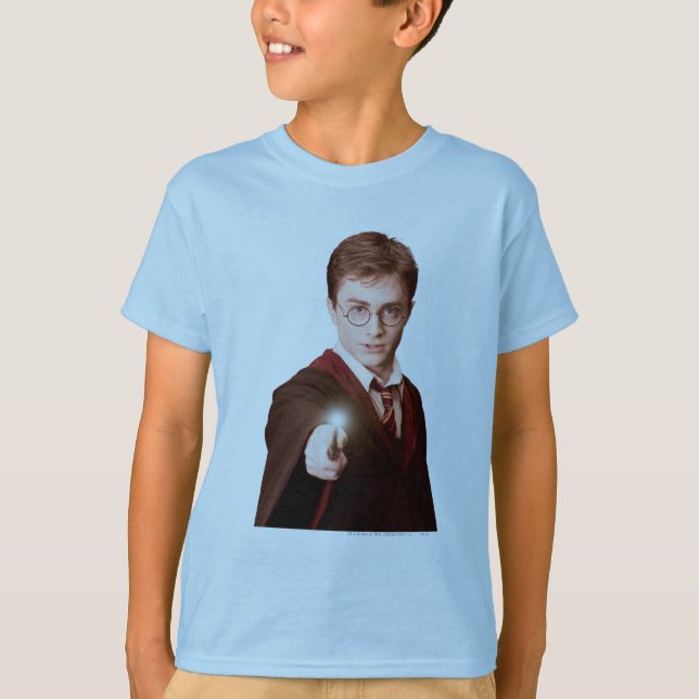 Camiseta Harry Potter Points Wand (Frente)