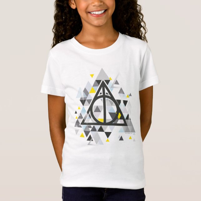 Camiseta Harry Potter | Símbolo Geométrico das Relíquias da (Frente)