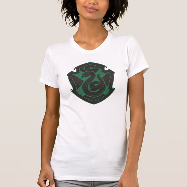 Camiseta Harry Potter| Slytherin House Pride Crest (Frente)