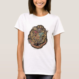 Camiseta Harry Potter Vintage Hogwarts Crest