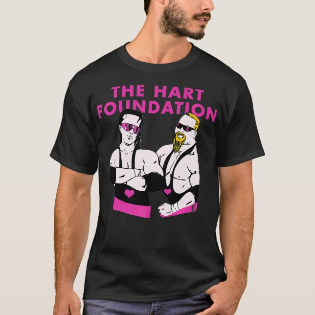 Camiseta Hart Foundation Wrestling Premium (Frente)