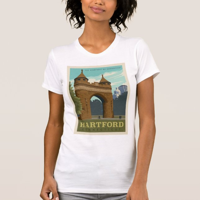 Camiseta Hartford, CT (Frente)